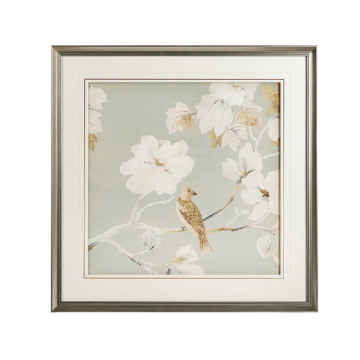 Постер в раме “Birds and flowers – I”