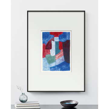 Интерьерное жикле “Bleue, verte et rouge”
