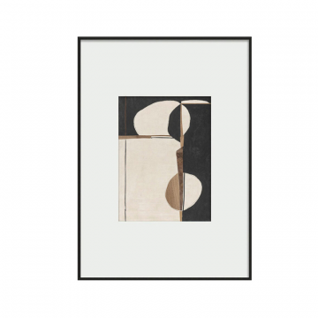 Интерьерный постер “Black  beige abstraction”