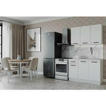 Кухонный гарнитур Белый глянец 1200мм