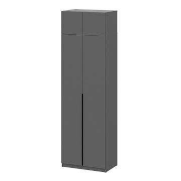 Шкаф с антресолью (полка + штанга) ШК 5 (800), Графит