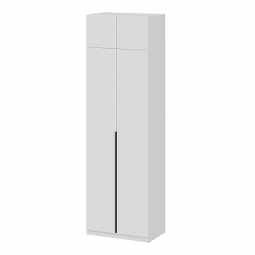 Шкаф с антресолью (полка + штанга) ШК 5 (800), Белый