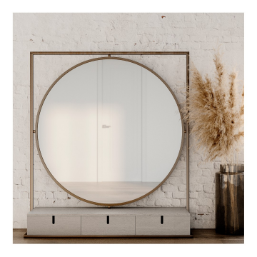 Тумба с зеркалом для прихожей KZ-mD009-A