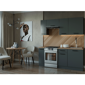 Кухонный гарнитур Антрацит 1800мм