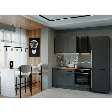 Кухонный гарнитур Антрацит 1600мм