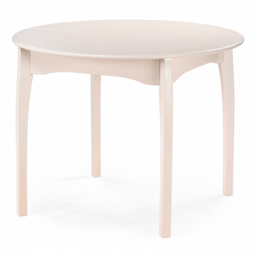 Деревянный стол Распи круглый бежевый