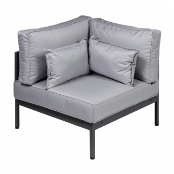 Элемент дивана угловой Callisto giardino G401.10Е10 из алюминия с подушками
