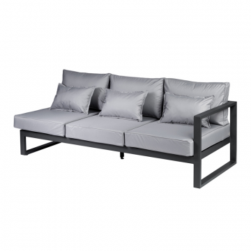 Диван садовый из алюминия 3-х местный правый (с левым подлокотником) G401.8Е10