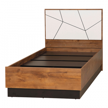 Детская кровать одинарная с настилом Гамма 54.17, Таксония, Белый