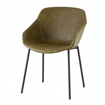 Стул Ashby экокожа зелёный