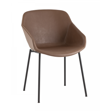 Стул Ashby экокожа светло-коричневый сиденье