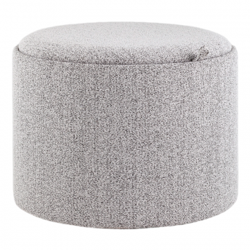 Пуф с ящиком Хюгге L букле серый