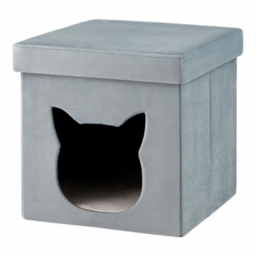 Пуф складной с ящиком Store Pet бирюзовый