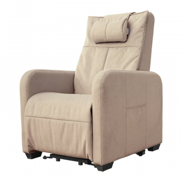 Кресло-реклайнер электрический с подъемом и массажем FUJIMO LIFT CHAIR Ваниль