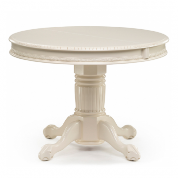 Деревянный стол Альфред круглый крем