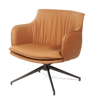 Лаунж кресло Sofia, экокожа терракот