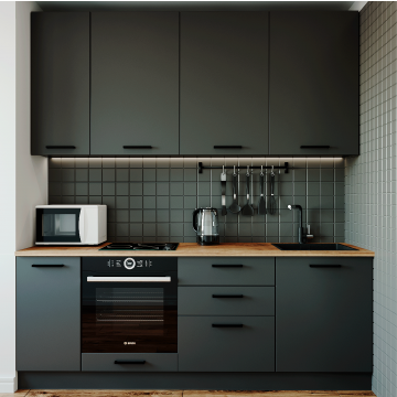 Кухонный гарнитур Антрацит 2200мм