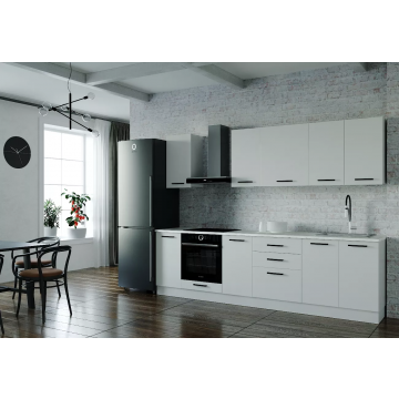 Кухонный гарнитур Белый глянец 2800мм