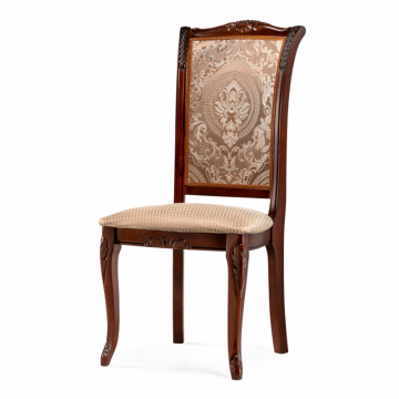 Деревянный стул Керия ткань бежевый / вишня