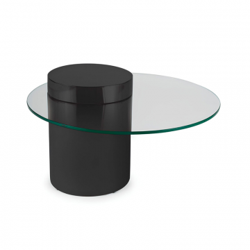 Чёрный кофейный столик “Мартиника” – 90 см