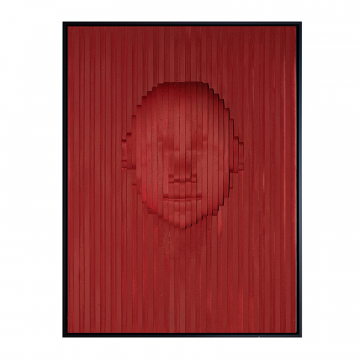 Red Face Картина барельеф из полистирола и МДФ 90X120