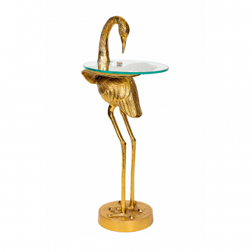 Кофейный столик "Птица" Золото 0.74x0.28x0.28м