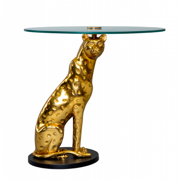 Кофейный стол "Леопард" золото 0.56x0.58x0.58м