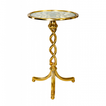 Кофейный стол "Спираль" золото 0.68x0.43x0.43м