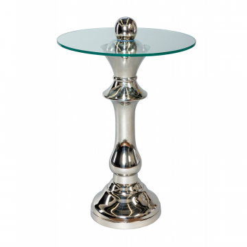 Кофейный стол "Королева" серебро 0.65x0.46x0.46м