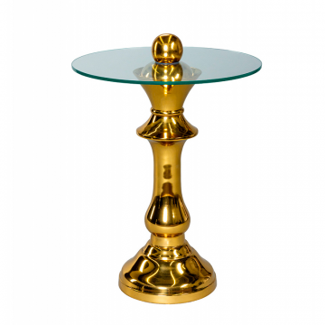 Кофейный стол "Королева" золото 0.65x0.46x0.46м