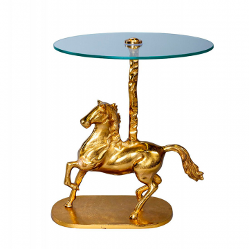 Кофейный стол "Лошадь" золото 0.58x0.46x0.46м
