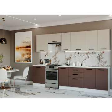 Кухонный гарнитур Латте 3000мм