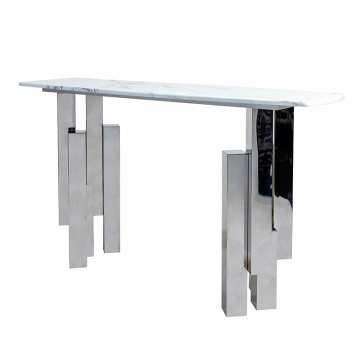 Консоль Round Silver 0.79x1.5x0.45м