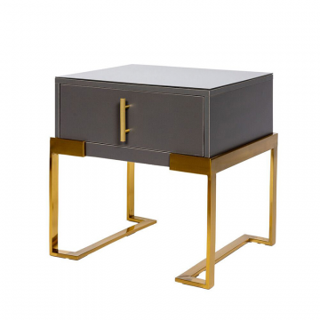 Тумба прикроватная серая 0.5x0.5x0.4м