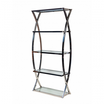 Стеллаж Glossy Silver 2x0.9x0.35м