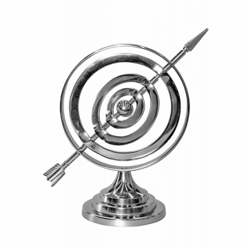 Сфера со стрелой серебро 0.3x0.21x0.21м