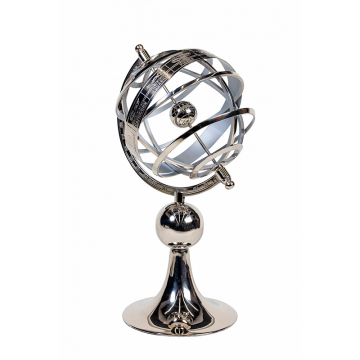 Армиллярная сфера серебро 0.29x0.12x0.12м