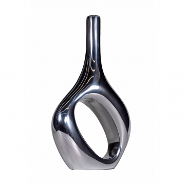 Ваза Holed металл/серебро 0.35x0.2x0.6м