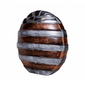 Ваза металлическая круглая средняя STRIPES 0.25x0.25x0.05м