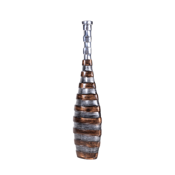 Ваза металлическая средняя STRIPES 0.66x0.16x0.06м