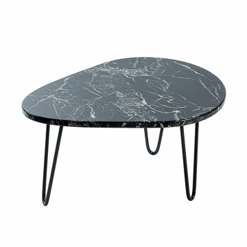 Кофейный столик Marble Black 0.35x0.7x0.5м