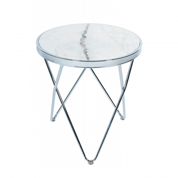 Приставной столик Zarina Silver 0.5x0.45x0.45м