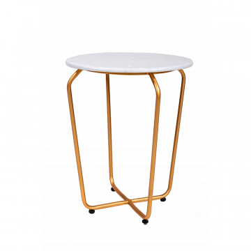 Кофейный столик Marble белый 0.45x0.4x0.4м