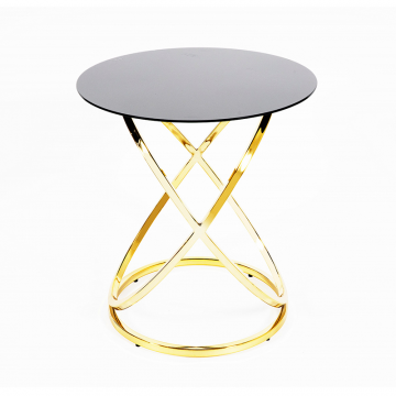 Кофейный столик Glossy Sphere Gold 0.55x0.6x0.6м