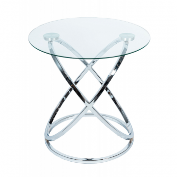 Кофейный столик Glossy Sphere Silver 0.55x0.6x0.6м