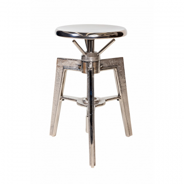 Кофейный столик/стул "Лофт 1" Серебро 0.63x0.39x0.39м