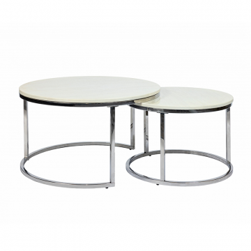 Кофейный столик Silvy Marble (набор из 2-х штук) 0.4x0.8x0.8м
