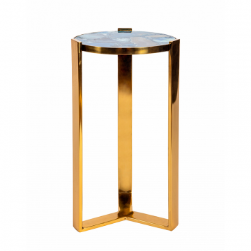 Кофейный столик Blue Agate gold S 0.51x0.27x0.27м