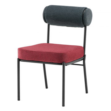 Стул обеденный Ponpoun тёмно-серый бордо