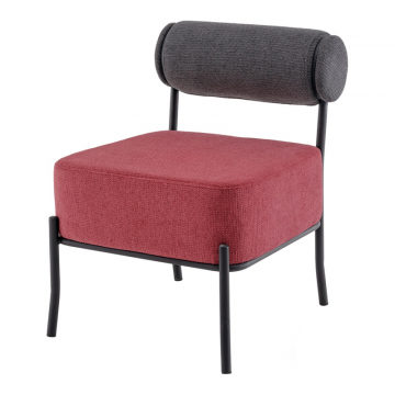 Кресло Ponpoun тёмно-серый бордо